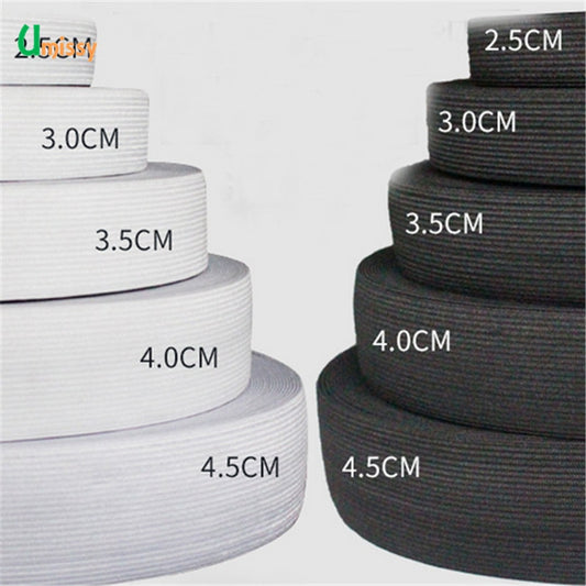 1meter Flat Elastic Band Sewing Clothing Accessories Nylon Webbing Garment Sewing Accessories Width 2cm 4cm 6cm