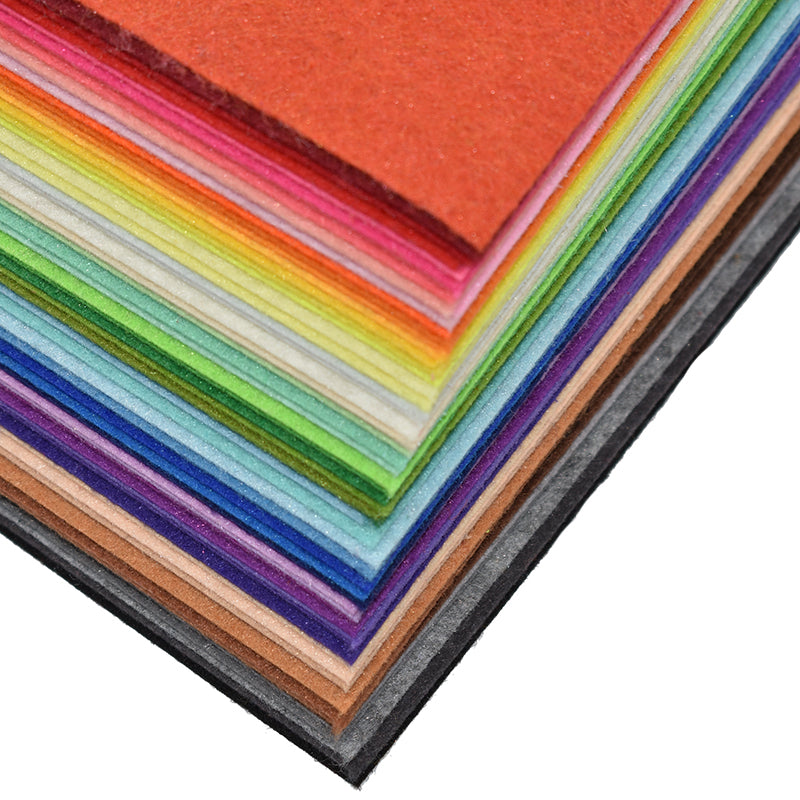 1pc handmade felt fabric flowers diy craft feltro para artesanato for dolls fieltro felting wool30/15cm 60 colors