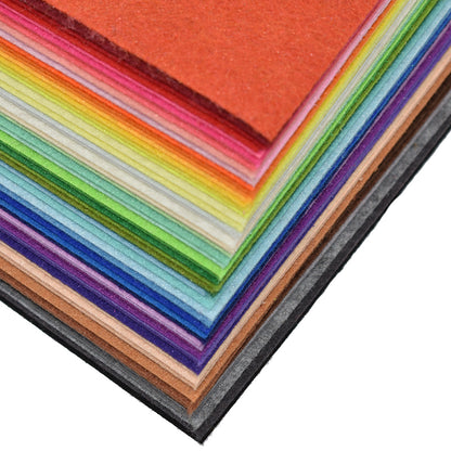 1pc handmade felt fabric flowers diy craft feltro para artesanato for dolls fieltro felting wool30/15cm 60 colors