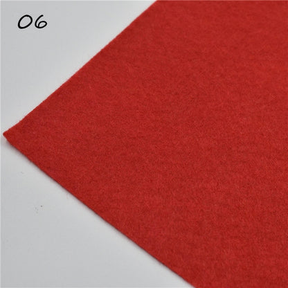 1pc handmade felt fabric flowers diy craft feltro para artesanato for dolls fieltro felting wool30/15cm 60 colors