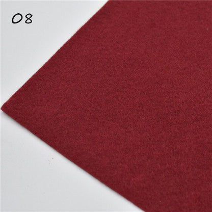 1pc handmade felt fabric flowers diy craft feltro para artesanato for dolls fieltro felting wool30/15cm 60 colors