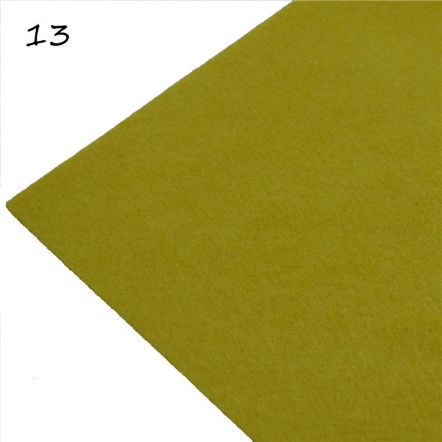 1pc handmade felt fabric flowers diy craft feltro para artesanato for dolls fieltro felting wool30/15cm 60 colors