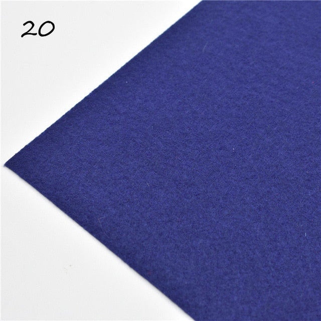 1pc handmade felt fabric flowers diy craft feltro para artesanato for dolls fieltro felting wool30/15cm 60 colors