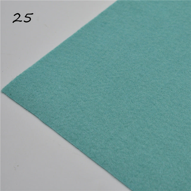 1pc handmade felt fabric flowers diy craft feltro para artesanato for dolls fieltro felting wool30/15cm 60 colors