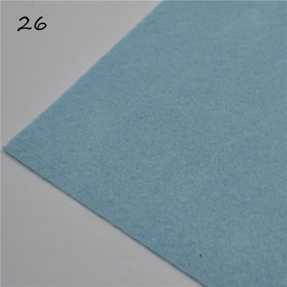 1pc handmade felt fabric flowers diy craft feltro para artesanato for dolls fieltro felting wool30/15cm 60 colors