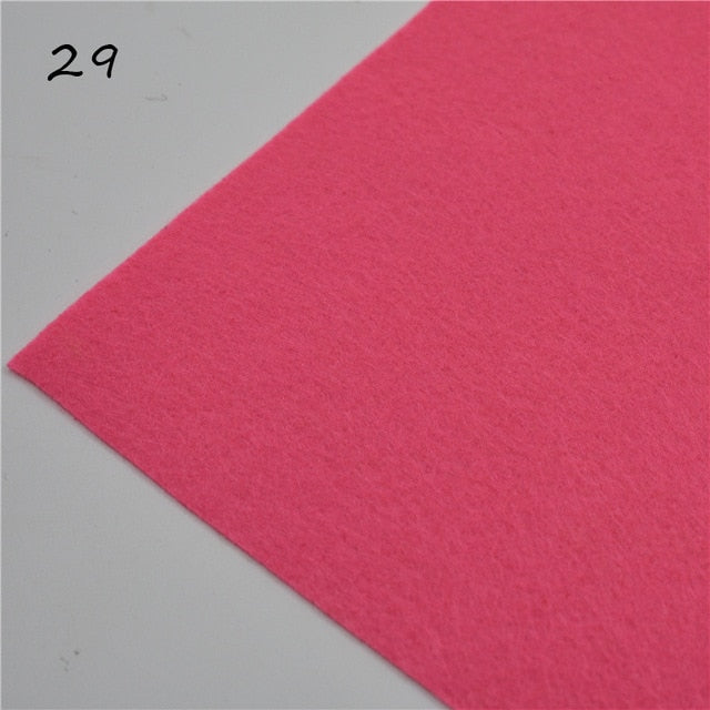1pc handmade felt fabric flowers diy craft feltro para artesanato for dolls fieltro felting wool30/15cm 60 colors