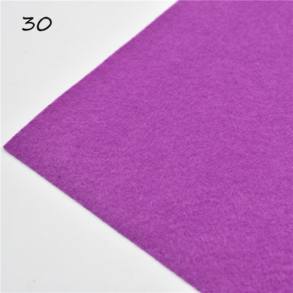 1pc handmade felt fabric flowers diy craft feltro para artesanato for dolls fieltro felting wool30/15cm 60 colors