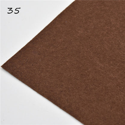 1pc handmade felt fabric flowers diy craft feltro para artesanato for dolls fieltro felting wool30/15cm 60 colors