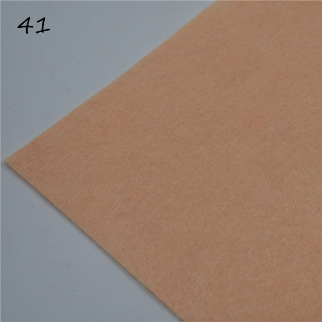 1pc handmade felt fabric flowers diy craft feltro para artesanato for dolls fieltro felting wool30/15cm 60 colors