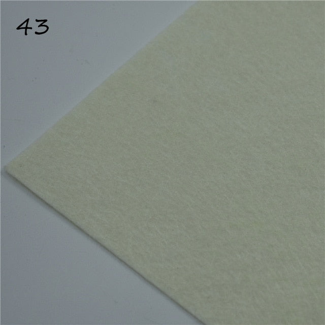 1pc handmade felt fabric flowers diy craft feltro para artesanato for dolls fieltro felting wool30/15cm 60 colors