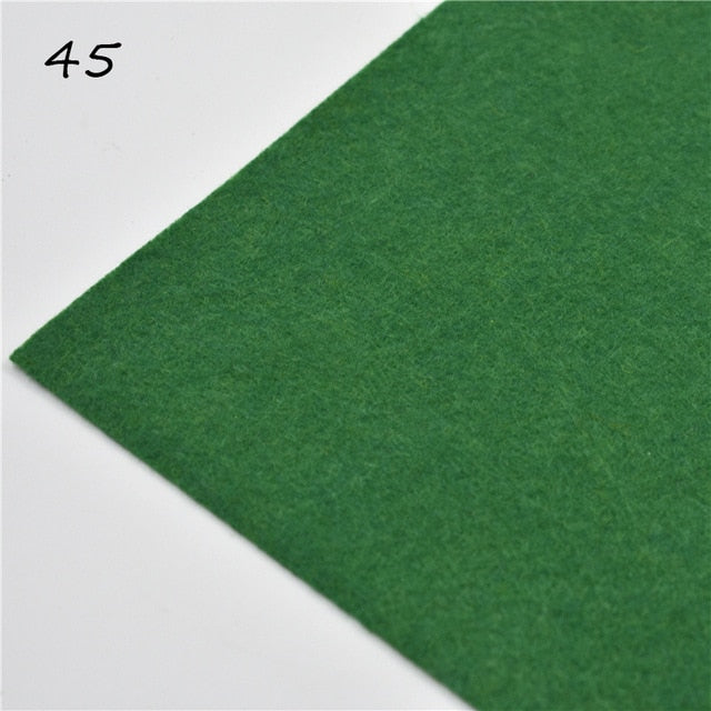 1pc handmade felt fabric flowers diy craft feltro para artesanato for dolls fieltro felting wool30/15cm 60 colors