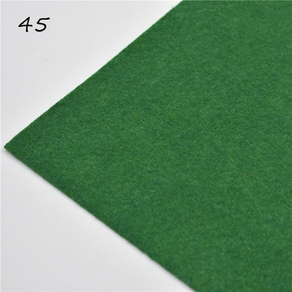 1pc handmade felt fabric flowers diy craft feltro para artesanato for dolls fieltro felting wool30/15cm 60 colors