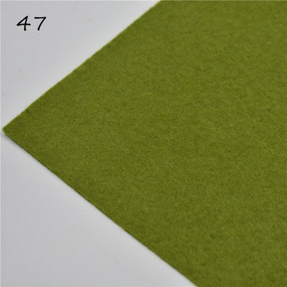 1pc handmade felt fabric flowers diy craft feltro para artesanato for dolls fieltro felting wool30/15cm 60 colors
