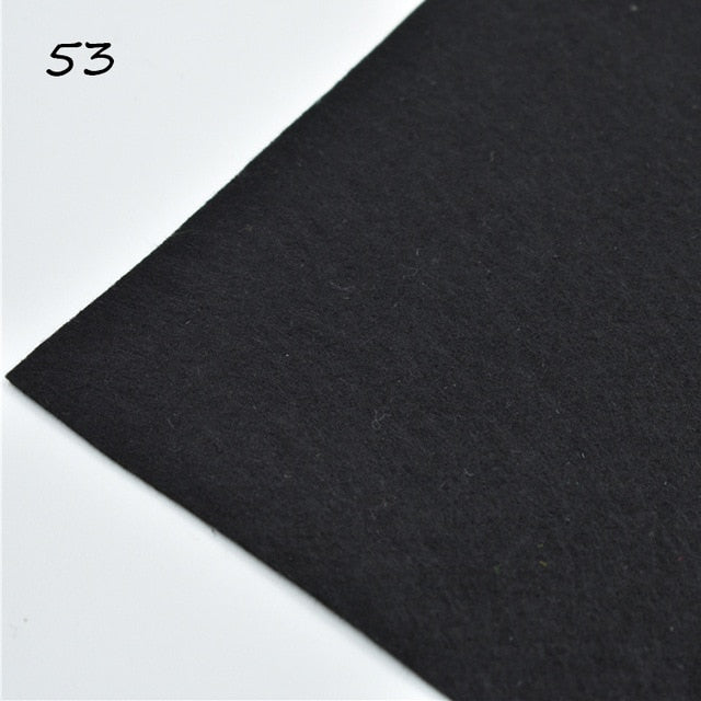 1pc handmade felt fabric flowers diy craft feltro para artesanato for dolls fieltro felting wool30/15cm 60 colors