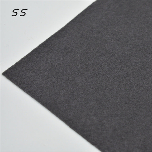 1pc handmade felt fabric flowers diy craft feltro para artesanato for dolls fieltro felting wool30/15cm 60 colors