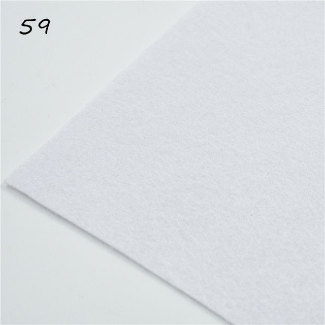 1pc handmade felt fabric flowers diy craft feltro para artesanato for dolls fieltro felting wool30/15cm 60 colors